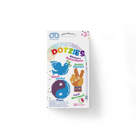 Diamond Dotz® Dotzies® Peace Stickers Kit